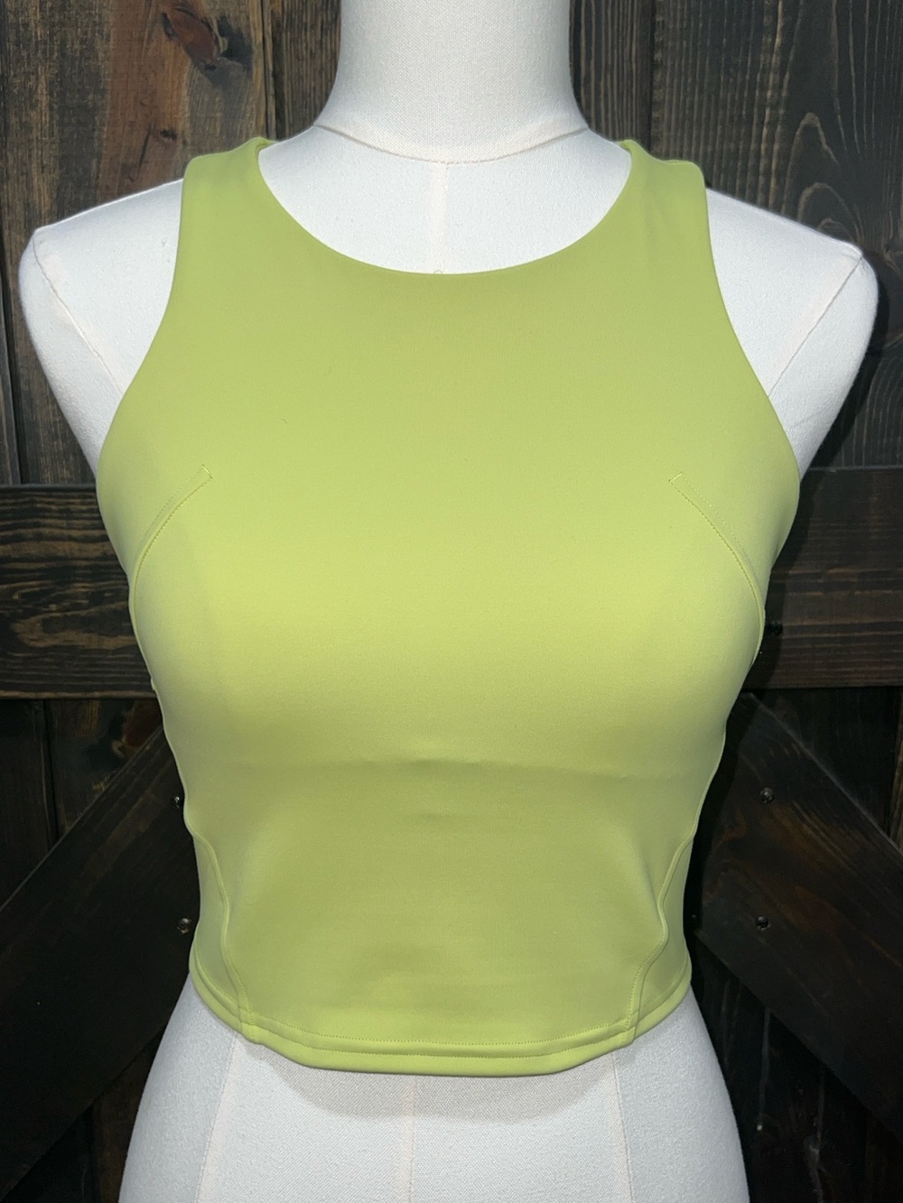 Lululemon Green Invigorate Training Tank Top 6 Racerback Bra Athleisure Active